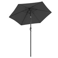 Parasol ogrodowy 200 x 230 cm ciemnoszary