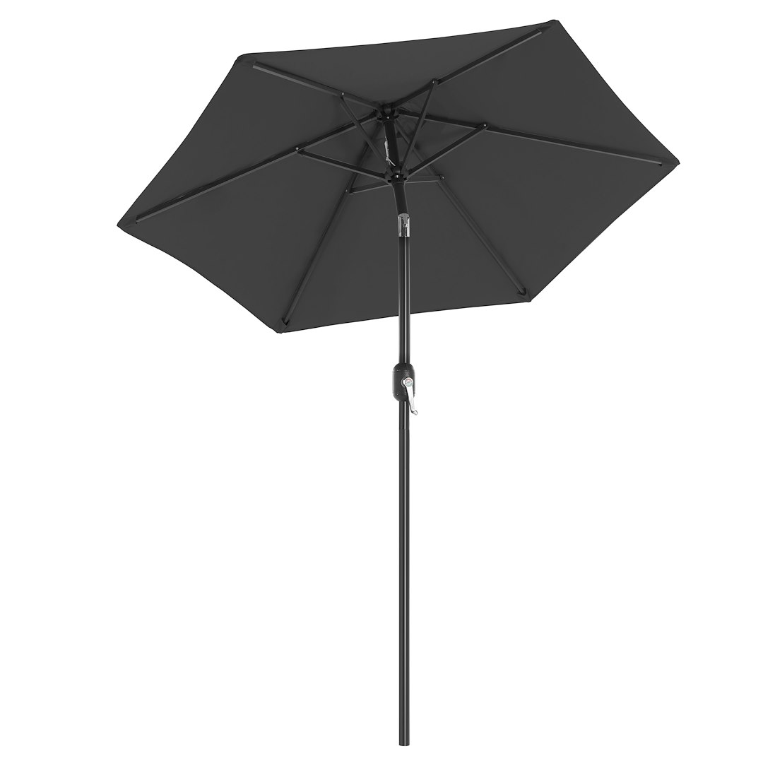 Parasol ogrodowy 200 x 230 cm ciemnoszary