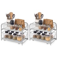 Organizer kuchenny zestaw 2 szt. srebrny