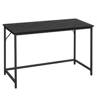 Małe biurko komputerowe czarne LOFT Industrialne solidne biurko komputerowe wykonane z płyty MDF oraz stalowej konstrukcji idealne do pracy, nauki lub grania w gry