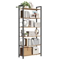 Regał na książki 6 półek jasny brąz 186 cm