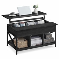 Czarny stolik kawowy rozkładany blat