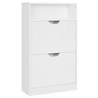 Szafka na buty z drzwiczkami biała