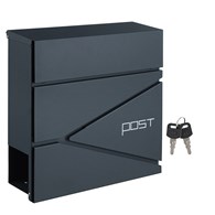 Skrzynka pocztowa na listy i gazety antracyt