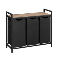 Kosz na pranie 3 komory z górnym blatem