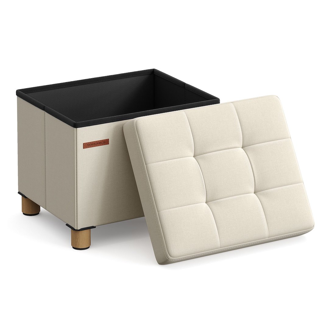 Pufa do przechowywania kremowa 32 L