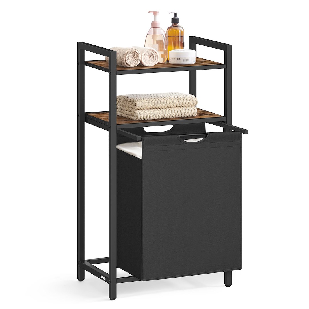 Kosz na pranie z 2 półkami 65 L