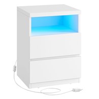 Szafka nocna oświetlenie LED 2 szuflady