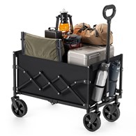 Składany wózek transportowy 90 L czarny