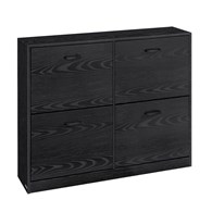 Szafka na buty z drzwiczkami czarna