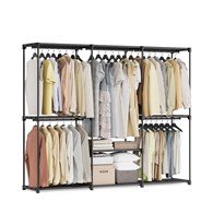 Otwarta modułowa szafa na ubrania