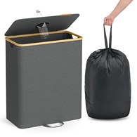 Pojemny kosz na śmieci i puste butelki 135 L