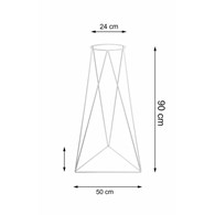 Nowoczesny kwietnik stojący 90 cm biały