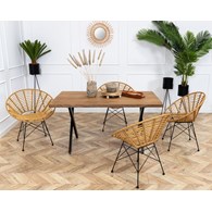 Kwietnik stojący TRIPOD 65cm czarny LOFT Wykonany z metalu, oryginalny i stabilny stojak na kwiaty lub rośliny w stylu industrialnym oraz LOFT z czarną osłonką