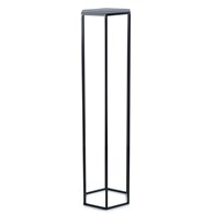 Kwietnik stojak na kwiaty czarny 100 cm Wykonany z metalu, prosty i stylowy stojak na kwiatki w kolorze czarnym