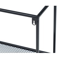 Półka wisząca industrialna 120 cm LOFTWykonany z metalu, wytrzymała oraz stylowa półka ścienna z siatką w stylu industrialnym lub loftowym