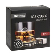 Metalowe kostki chłodzące do drinków x 4