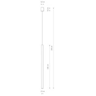 Lampa wisząca LASER 100cm mied® 1xG9