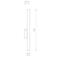 Kinkiet LASER 40cm brąz 2xG9