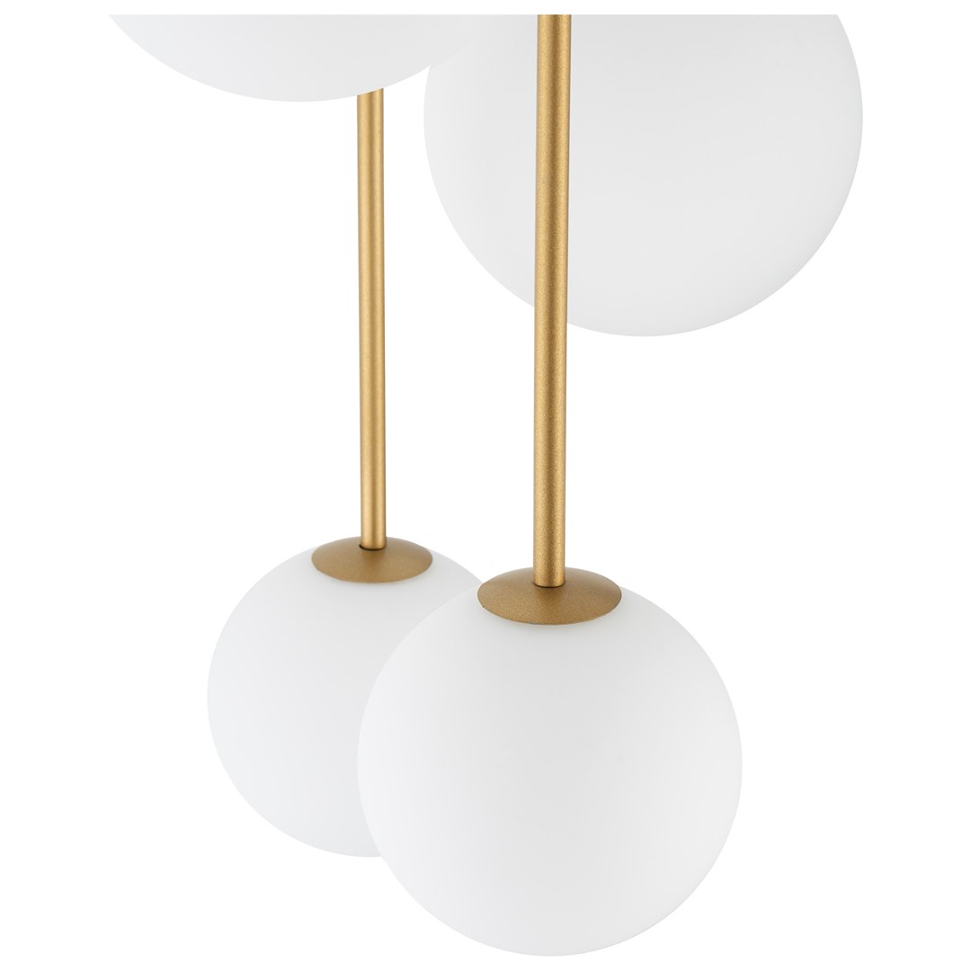 Lampa wisząca KARO klosze kule 8xG9