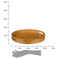 Okrągła tacka bambusowa 40 cm