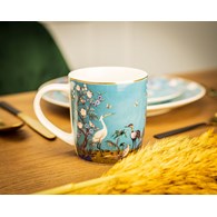Kubek porcelanowy Ashley 320 ml wzór 3 Elegancki kubek do kawy i herbaty, wykonany z porcelany kostnej inspirowany stylem japońskim o pojemności 320 ml