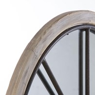 Lustro ścienne Zoe 60x106 cm Rama wykonana z połączenia metalu i płyty MDF, kolor czarny, stylowy i funkcjonalny dodatek do wnętrz
