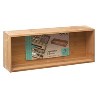 Pudełko kuchenne na akcesoria 15x38 cmWykonane z drewna bambusowego, do przechowywania, idealne do kuchni, łazienki, sypialni