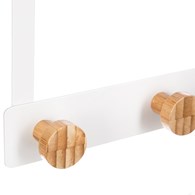 Wieszak na drzwi Bamboo White 5 haczyków