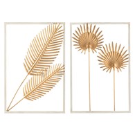 Ozdoba ścienna Aster Gold 30x45 cm Wykonana z metalu, kolor złoty, stylowy i oryginalny dodatek do wnętrz