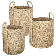 Okrągły kosz z trzciny Kilian 24 cm