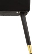 Ławka Salome Black Velvet 100x35 cm