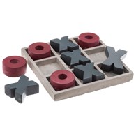 Plansza do gry w kółko i krzyżyk Wykonana z odpornego na uszkodzenia cementu. Wymiary: 15x15x3cm.
