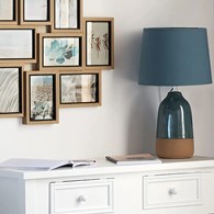 Lampa stołowa Pietra Niebieska 43 cm
