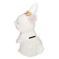 Biała skarbonka Rabbit