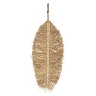 Komplet ozdób ściennych Oasis Leaf Dekoracja ścienna w kształcie liści, wykonana z naturalnego materiału, do salonu przedpokoju lub sypialni