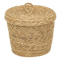 Zestaw 9 małych koszyków naturalnych