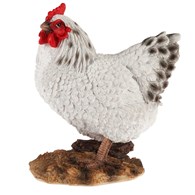 Figurka ogrodowa Kura biała 19 cm