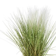 Trawa sztuczna kwitnąca w donicy wzór 2 Kwiat sztuczny w donicy w formie kwitnącej trawy do dekoracji wnętrz, balkonów, tarasów o wymiarach: 60x28 cm