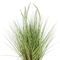 Trawa sztuczna kwitnąca w donicy wzór 4 Kwiat sztuczny w donicy w formie kwitnącej trawy do dekoracji wnętrz, balkonów, tarasów o wymiarach: 60x28 cm