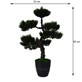 Sztuczne drzewko Bonsai 50 cm wzór 4 Wykonane z tworzywa sztucznego, dekoracyjne drzewo w doniczce do dekoracji wnętrz, tarasów, balkonów i ogrodów