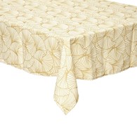 Prostokątny obrus Ginkgo 140x240 cm Wykonany z odpornego na plamienie materiału, łatwy w czyszczeniu, elegancka i praktyczna dekoracja stołu