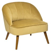 Fotel Naova Velvet Yellow