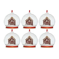 Bombki choinkowe domek 6szt
