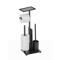 Stojak na papier toaletowy Glass Black