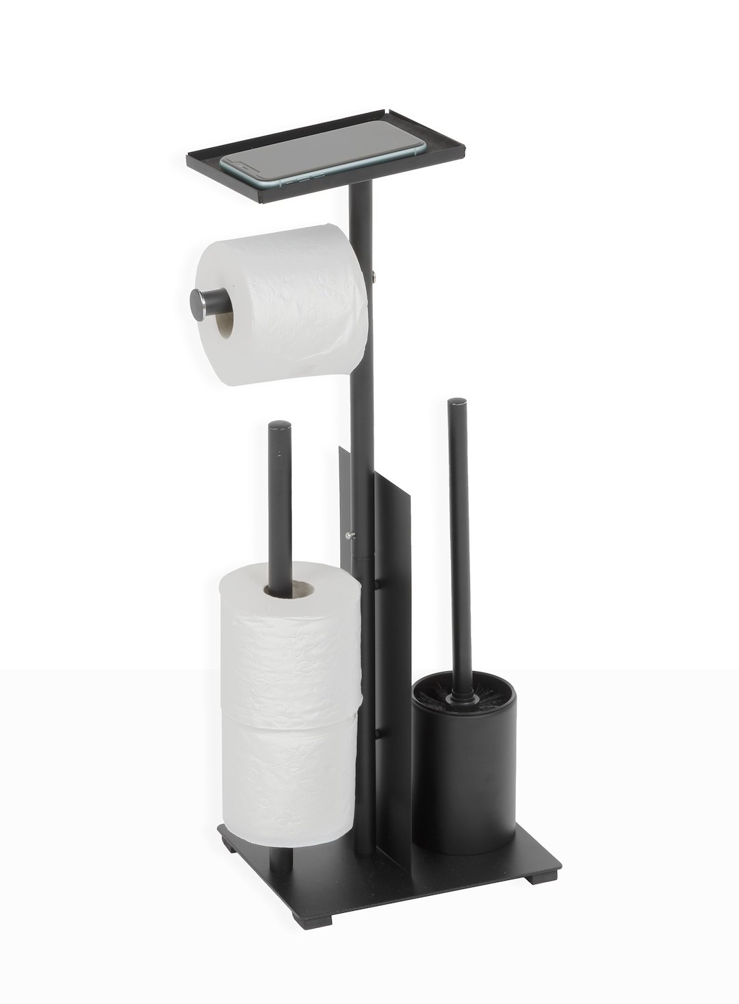Stojak na papier toaletowy Glass Black