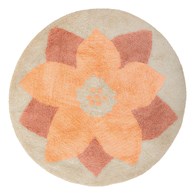Okrągły dywan 100 cm różowy Flower