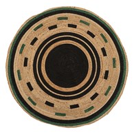 Okrągły dywan 120cm jutowy Malakite