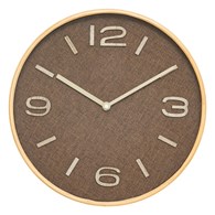 Zegar ścienny okragły 30cm brązowy Ellis