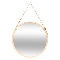 Lustro ścienne okrągłe 50cm Marron